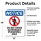 Signmission Do Not Enter Authorized Sign, Vinyl Decal, 12in W x 18in L, 2PK OS-2PACK-NS-D-1218-V-11167 - alternate 2